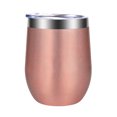 thumbnail image 1 of Copa de vino de 12 oz Taza de acero inoxidable Cerveza Cola Conservación en frío Taza Doble aislamiento, 1 of 5