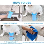 Euqvunn Dog Paw Cleaner Cup, Portable Paw Washer for Dogs and Pets, Meduim &Small Size