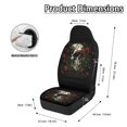 thumbnail image 6 of Uourmeti Polyester Car Seat Protector with Skull Rose Print, 2 Piece Vehicle Seat Covers for Auto Interior Decor, Easy to Install for Trucks and Van, 6 of 7