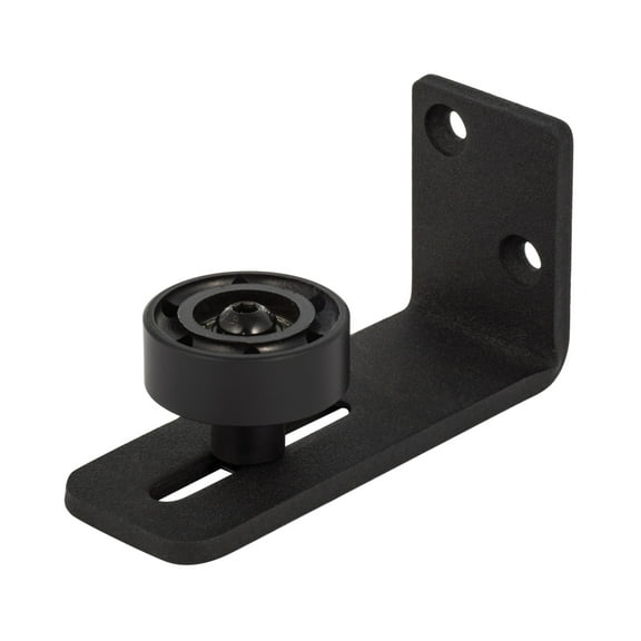 Sure-Loc Barn-Rgd Wall Mounted Barn Track Roller Guide - Black