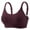 Wine, variant on FAHXNVB Women No Underwire Bra Comfort Seamless Full Coverage Push-up Bralette with Adjustable Strap Soft Wireless Everday Bras