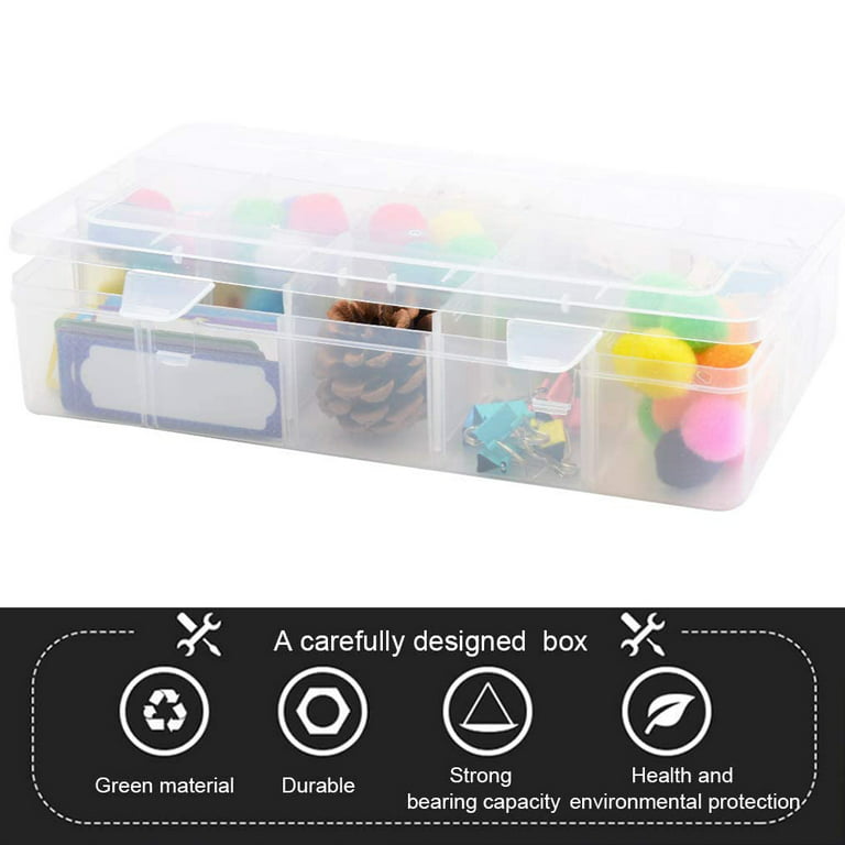 Christmas Ornament Storage Box with Adjustable Dividers - Storage
