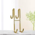 thumbnail image 4 of YIMWNYI Stainless Steel Double Sided Hooks, No Drill Metal Coat Hooks for Bathroom & Kitchen, Rust-Resistant Glass Door Hooks, Multi-Purpose Back Hanging Hooks, Modern Design, Easy Installation, 4 of 6