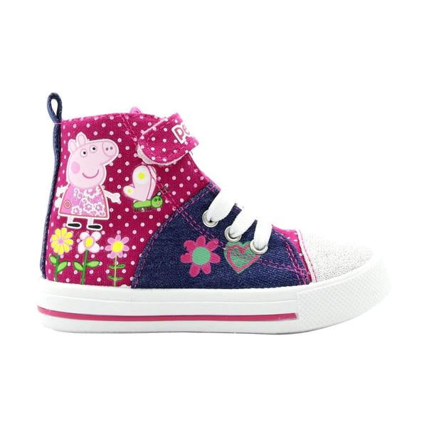 Design Your Own Shoes! Customized With Or Without Name Infant Toddler Sizes Peppa Pig High Top Shoes