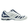 thumbnail image 4 of Mizuno Wave Lightning Z5 Women's Volleyball Shoe, Size 7.5, White-Navy (0051), 4 of 7