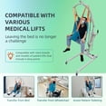 thumbnail image 4 of Size L Patient Lift Sling for Home Use, Padded U-Sling with Adjustable Head Support, Divided Leg Design for Toileting, Universal Fit, Supports up to 500 lbs, 4 of 7