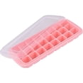 thumbnail image 2 of Ludlz Ice Cube Tray Large Capacity with Cover Silicone 24 Grids Easy Release Ice Cube Trays Kitchen Tool, 2 of 8