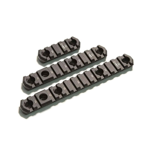 MDT M-LOK Picatinny Rail w/Flush Cup Sling Mounts, 21 Slots, 9.4 inch, Black