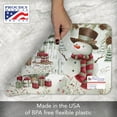 thumbnail image 4 of CounterArt "Brown Hat Snowman" 4-Pack Reversible Plastic Tabletop Placemat, 4 of 8