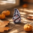 thumbnail image 2 of SLYNSHome Mini Resin Halloween Gnome Figurines,Gray Spooky Ghost Dwarf Statues, Tiny Tabletop Decor Ornaments For Indoor Holiday Scene Arrangement, 2 of 7