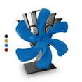 thumbnail image 3 of Ventilador para chimenea con protección contra sobrecalentamiento Estufa de leña Ventilador de calor para hotel en casa, Azul Noticed HA007776-04B, 3 of 6