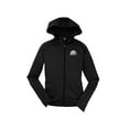 thumbnail image 1 of Gravity Outdoor Co. Womens Fleece Hooded Jacket - White Logo - Black - L, 1 of 1