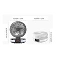 thumbnail image 4 of Ventilateur Électrique de Bureau Intelligent Réglable Silencieux Lumière Refroidisseur Multifonctionnel Ventilateur de Circulation de Refroidissement Voyage 4 Réglages Noir, 4 of 9