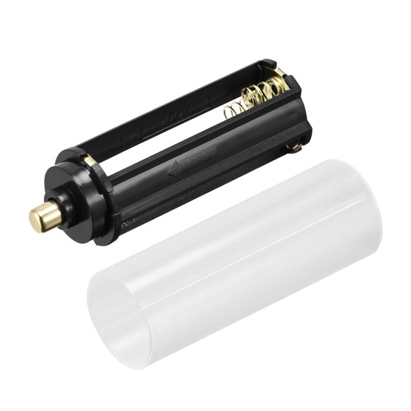 Unique Bargains AAA Battery 3x1.5V Storage Adapter Case,18650 Battery Holder Converter for 18650 LED Flashlight 4 Set