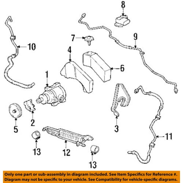 Cadillac GM OEM 9495 DeVillePower Steering Pressure Hose 26042242