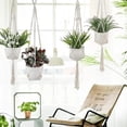 thumbnail image 6 of Hanging Planter, Casewin 2 Pack Macrame Plant Hangers, Rope Flower Pot Hanger for Indoor and Outdoor Patio Deck Ceiling Plant Holder, 6 of 8