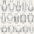 thumbnail image 5 of Hnrifc 16Pcs Glass Bud Vase Set，Small Vintage Flower Bottle Petite Glass Flower Vase for Floral Arrangements, Decorative Centerpiece, Table Decor, Home Wedding Party, 5 of 10