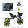 thumbnail image 3 of Qaba Tricycle for Kids 2-5 Years, Toddler Bike with Adjustable Seat, Black, 3 of 10