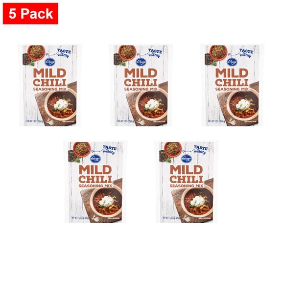 Kroger Mild Chili Seasoning Mix 1.25 oz - 5 Pack