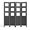 Black, variant on 4 Panel Photo Room Divider Freestanding Folding Privacy Screen and Decorative with 16 Frames for Home Office (Black)
