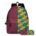 thumbnail image 2 of Demon Slayer Backpack Set,Lightweight Durable Polyester Backpacks with Anime Design, 2 of 4