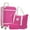 Pink, variant on Pawverly Lightweight Hardside Luggage with TSA Lock, 24-Inch Spinner Suitcase & Cabin Carry-On (17.7"×11.2"×26.4"), Vintage-Style Hard Shell Travel Case with Dual Wheels