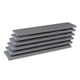 thumbnail image 2 of Tennsco Q-Line Industrial Shelves - 48" x 12" - Steel - Medium Gray - 6 Shelves/ Carton - 750 lb Weight Capacity, 2 of 2