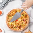 thumbnail image 1 of Feltree Coupe-Pizza en Acier Inoxydable Pelle Intégrée Couteau à Pizza Couteau à Rouleau Pelle Outils de Cuisine Maison Cuisson Outils de Pizza Légers en Acier Inoxydable, 1 of 7