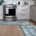 thumbnail image 2 of Faptoena Farmhouse Kitchen Rugs Set of 2, Daisy Kitchen Rugs and Mats Non Skid Washable, Farmhouse Kitchen Decor and Accessories,Country Daisy Runner Rugs (17"x47"+17"x30"), 2 of 7