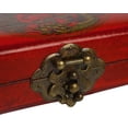 thumbnail image 4 of 9 Column Classic Wooden Abacus with Vintage Leather Box, Soroban for Study Decoration or Gift, Aging Treatment SP-01, 4 of 5