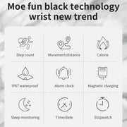 Smart Watch for Women 1.01 Inch Touch Screen Fitness Tracker Watch IP67 Waterproof Smartwatch with Incoming Call and Stopwatch, Step Counter Sport Running Watch for Android and iOS,Gold
