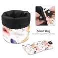 thumbnail image 4 of PhooArto Large Barrel Drawstring Makeup Bag, Butterflies Flowers Pattern Travel Cosmetic Bag Portable Make Up Organizer Bag, 4 of 6