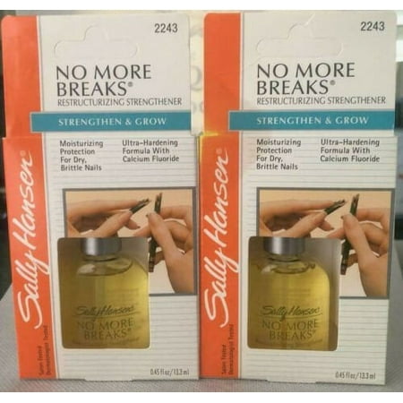Sally Hansen No More Breaks Nail Strengthener, Pack of Two