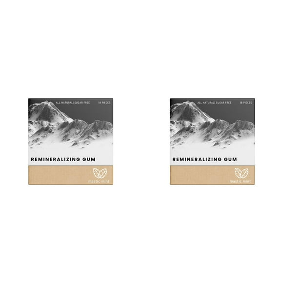 2 pack Larineco Remineralizing Gum Larineco Remineralizing Gum Chewing Gum Organic Spruce Sap Mastic Mint And Remineralizing Gum Larineco Gum For Teeth & Gum Health