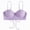 Purple, variant on Womens Halter Bikini Tops V Neck Swim Bathing Suit Sexy Backless Swimsuit Padded(White,L)