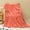 #1 Orange, variant on Fleece Throw Blanket Nap Blankets, Super Soft and Warm Blankets for Couch, Sofa and Bed Waffle Textured, Cozy, Fuzzy, Comfort and Lightweight (100x150cm)