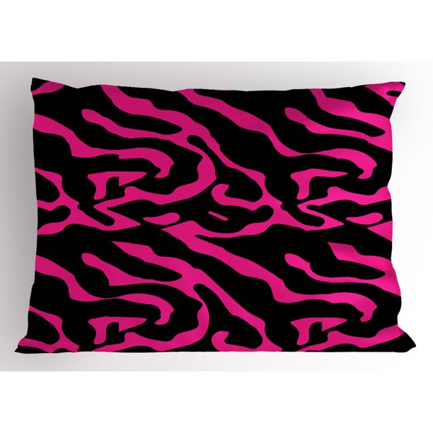 pink zebra pillow pet