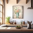 thumbnail image 3 of Farmhouse Bathroom Wall Decor Rustic Bathroom Wall Art, Flower Painting Canvas Print Beige Modern Artworks Pictures for Wall, Kitchen Restroom Home Decor, 3 of 5
