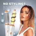 thumbnail image 2 of 5 in 1 Multifunctional Hair Styling Tool: Detachable Blow Dryer Brush, Ionic Hot Air Volumizer, Thermal Curler Wand, Round Straightening Brush, 2 of 5