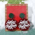 thumbnail image 5 of Joyas navideñas moda encantadora aleación gotas de aceite alce pendientes de nieve dibujos animados pendientes creativos joyas de pareja regalos de San Valentín, 5 of 5