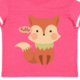 thumbnail image 4 of Inktastic Cute Fox Hello Boys or Girls Toddler T-Shirt, 4 of 5