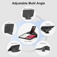 thumbnail image 3 of Multi-Angle Magnetic Stand Clear Back Cover for iPad Air 11" M2/M3/M4 & Air 4/5 10.9", Slim Tablet Case with Apple Pencil Slot Auto Sleep Wake, Black, 3 of 9