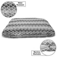 thumbnail image 3 of Grey and White Pet Bed, Uneven Geometrical Shapes with Zigzag Lines and Ombre Effect, Resistant Pad for Dogs and Cats Cushion with Removable Cover, 24" x 39", Charcoal Grey Pale Grey, by Ambesonne, 3 of 4
