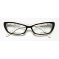 thumbnail image 2 of NEW BOBBI BROWN THE DEVIN WOMENS/LADIES CAT EYE FULL-RIM BROWN CREAM AUTHENTIC FAST SHIPPING CAT EYE FRAME DEMO LENSES 52-15-135 SPRING HINGES EYEGLASSES/SPECTACLES, 2 of 9