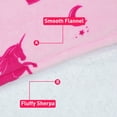 thumbnail image 7 of Catalonia Unicorn Print Oversized Hoodie Blanket Sweatshirt,Wearable Sherpa Giant Pullover for Adults Men Women Teenagers Gift, Pink, 7 of 7