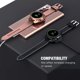 thumbnail image 5 of [Paquete de 2+2] Protector de pantalla y funda compatibles con Samsung Galaxy Watch 3 de 45 mm, paquete de 2 películas protectoras de vidrio templado y paquete de 2 accesorios de funda de, 5 of 7