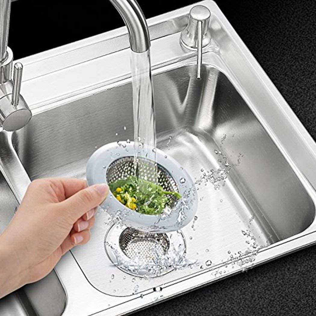 Hygie Rinse Abflusssieb – 2 Stück, Edelstahl, Pop-Up 3-in-1 Für Küchenspüle, Anti-Verstopfung