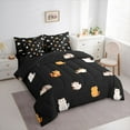 thumbnail image 3 of Feelyou Kawaii Kitten Cat Twin Bedding Sets 7-Piece, Cartoon Animal Bedding Comforter Set, 3 of 8