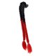 thumbnail image 2 of Trenzas dobles para casco de motocicleta, decoración para mujeres y hombres, color negro y rojo A-negro rojo, 2 of 7
