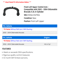 thumbnail image 2 of Front Left Upper Control Arm - Compatible with 2002 - 2004 Oldsmobile Bravada 4.2L 6-Cylinder 2003, 2 of 2
